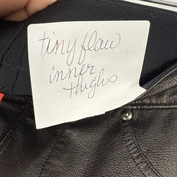 Spanx Faux Leather Like Ankle Skinny Jeans Brown Women size Small Petite 20282Q - Picture 9 of 14